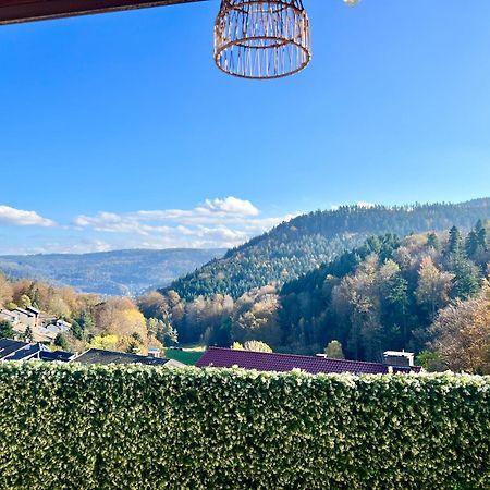 Wohnen Im Schwarzwald Mit Panoramablick Appartement Bad Herrenalb Buitenkant foto