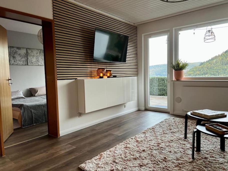 Wohnen Im Schwarzwald Mit Panoramablick Appartement Bad Herrenalb Buitenkant foto